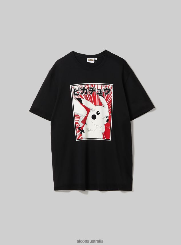 Pokemon T-Shirt Men 2TH44238 BK1 BLACK Alcott Clothing