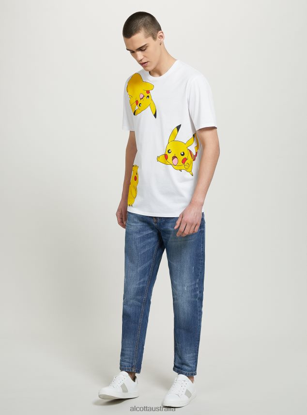 Pokemon T-Shirt Men 2TH442642 WH1 OFF WHITE Alcott Clothing