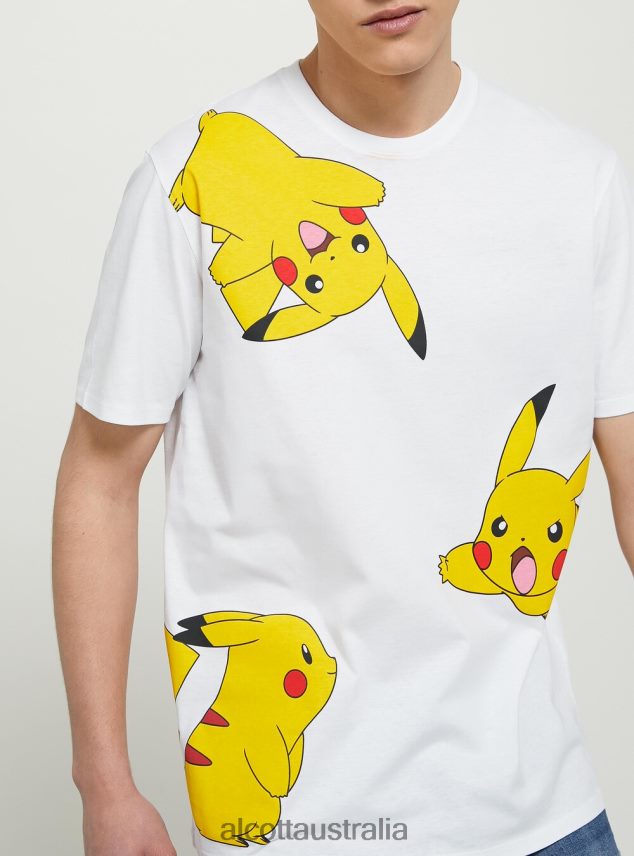 Pokemon T-Shirt Men 2TH442642 WH1 OFF WHITE Alcott Clothing