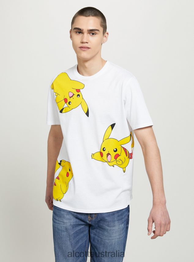 Pokemon T-Shirt Men 2TH442642 WH1 OFF WHITE Alcott Clothing