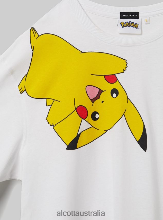Pokemon T-Shirt Men 2TH442642 WH1 OFF WHITE Alcott Clothing