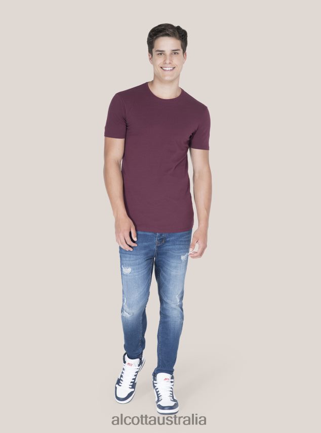 Printed T-Shirt Men 2TH442924 BLACK Alcott Clothing