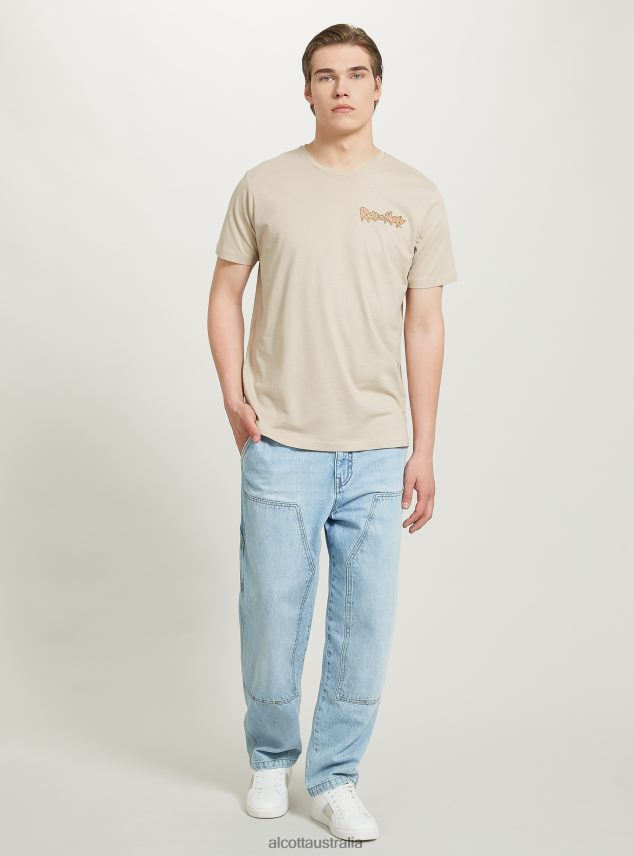 Rick And Morty T-Shirt Men 2TH442923 BG2 BEIGE MEDIUM Alcott Clothing