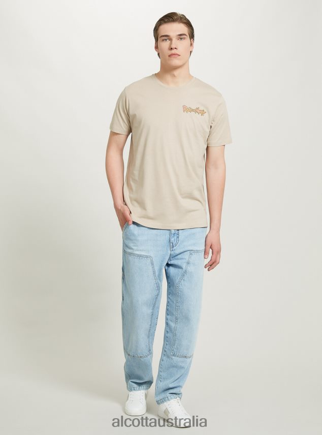 Rick And Morty T-Shirt Men 2TH442923 BG2 BEIGE MEDIUM Alcott Clothing