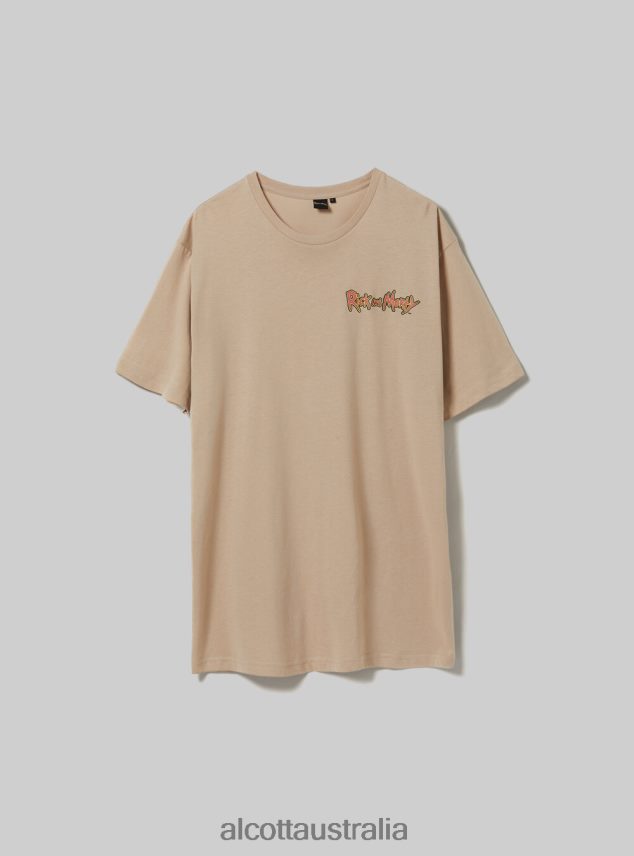 Rick And Morty T-Shirt Men 2TH442923 BG2 BEIGE MEDIUM Alcott Clothing