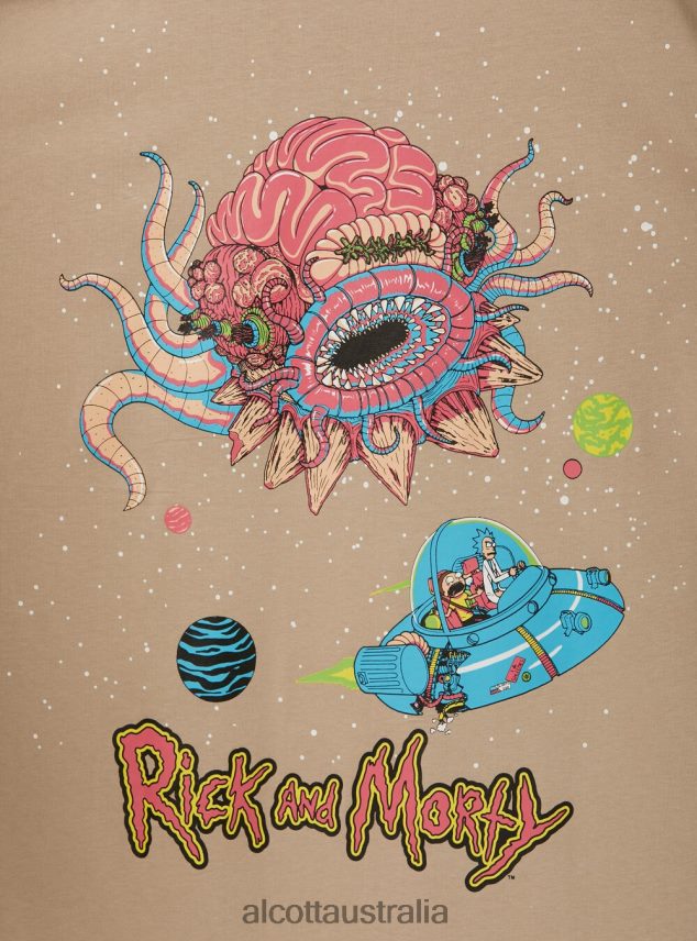 Rick And Morty T-Shirt Men 2TH442923 BG2 BEIGE MEDIUM Alcott Clothing