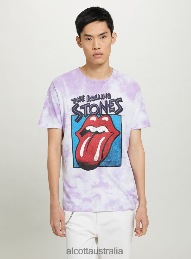 Rolling Stones T-Shirt Men 2TH4421101 LC2 LILLAC MEDIUM Alcott Clothing