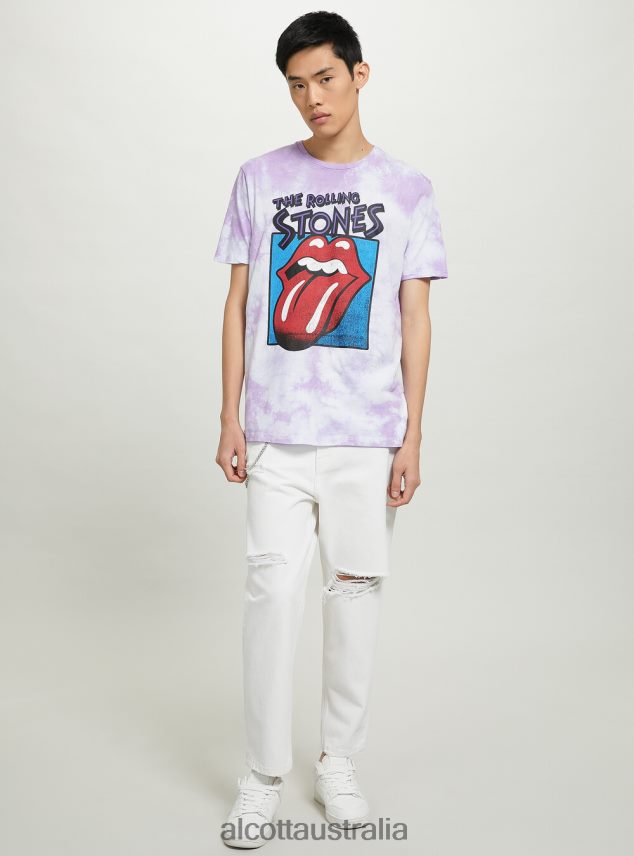 Rolling Stones T-Shirt Men 2TH4421101 LC2 LILLAC MEDIUM Alcott Clothing