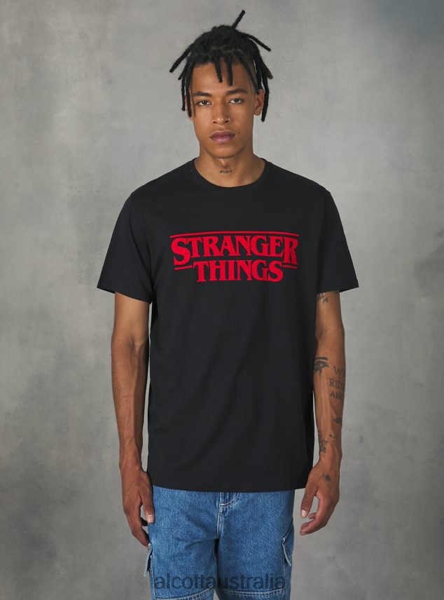Stranger Things T-Shirt Men 2TH4421136 BK1 BLACK Alcott Clothing