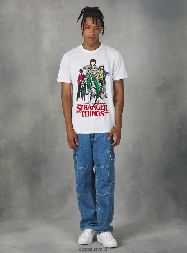 T-Shirt Licenza Stranger Things Men 2TH4421175 WH3 WHITE Alcott Clothing