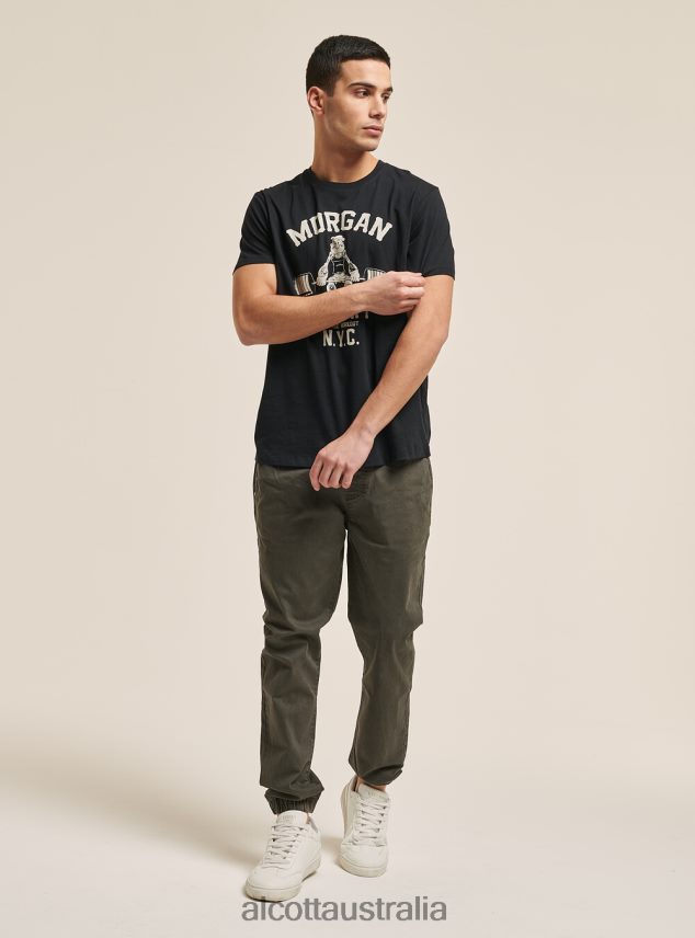 T-Shirt Popeye Men 2TH442824 BLACK Alcott Clothing