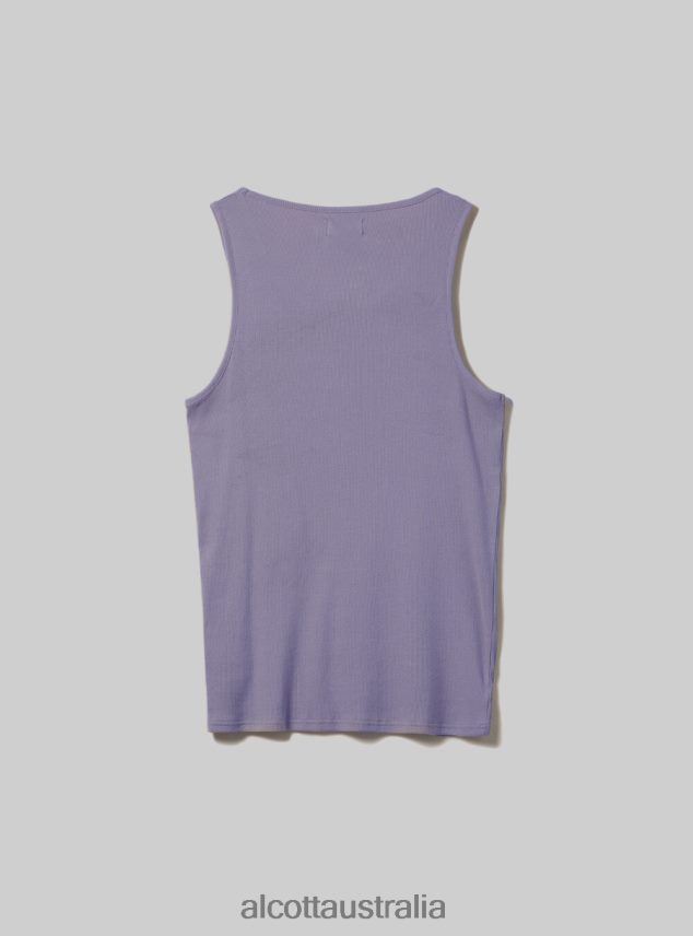 Canotta In Rib In Tinta Unita Men 2TH442929 WH1 OFF WHITE Alcott Clothing