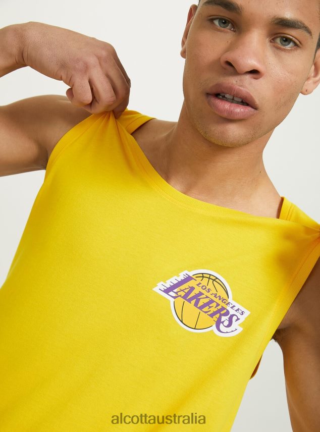 Nba Tanktop Men 2TH4421100 YE2 YELLOW MEDIUM Alcott Clothing