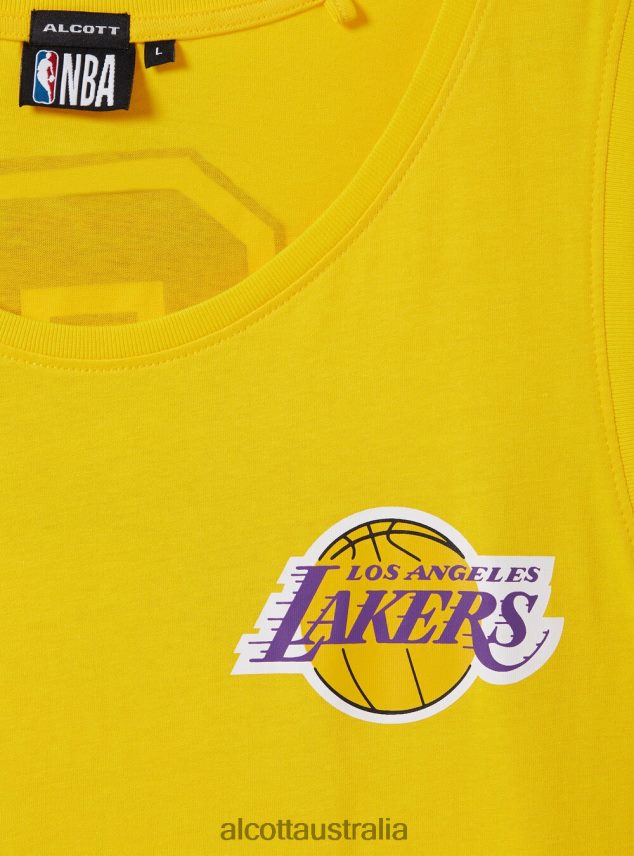 Nba Tanktop Men 2TH4421100 YE2 YELLOW MEDIUM Alcott Clothing