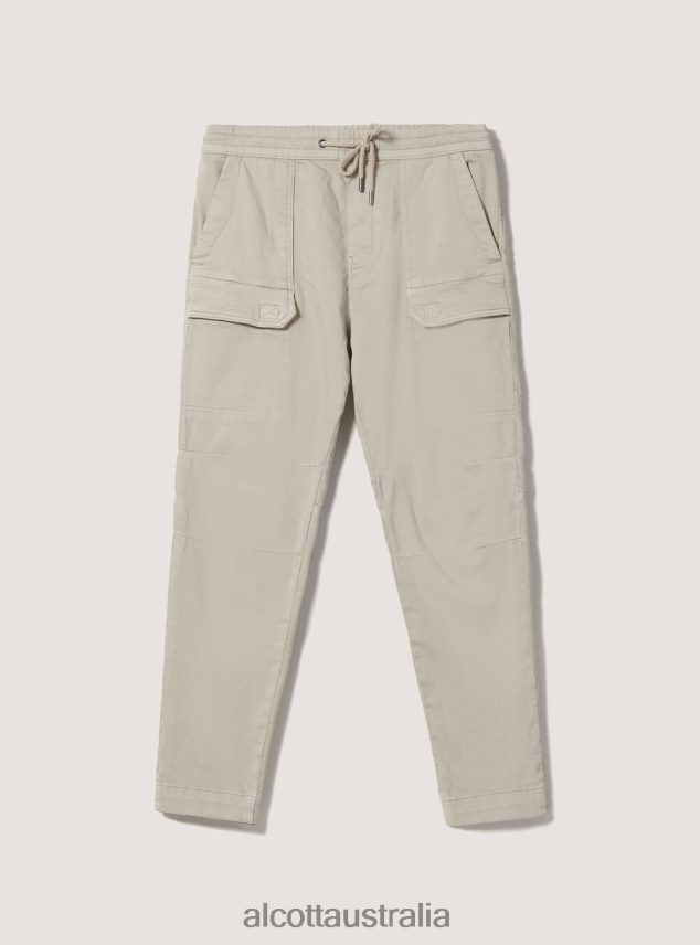 Cotton Jogger Trousers With Large Pockets Men 2TH442910 BK1 BLACK Alcott Clothing