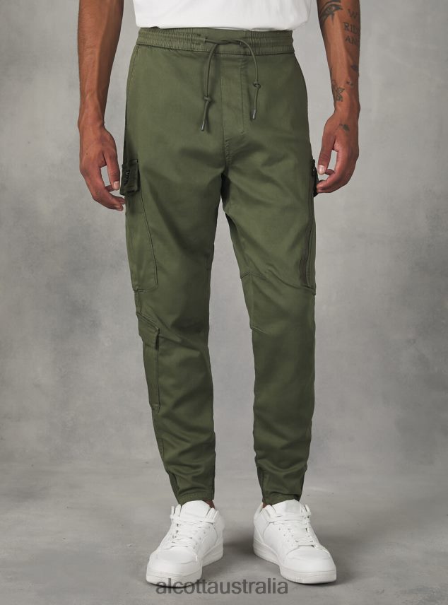 Jogger Trousers With Large Pockets Men 2TH4421016 KY1 KAKY DARK Alcott Clothing