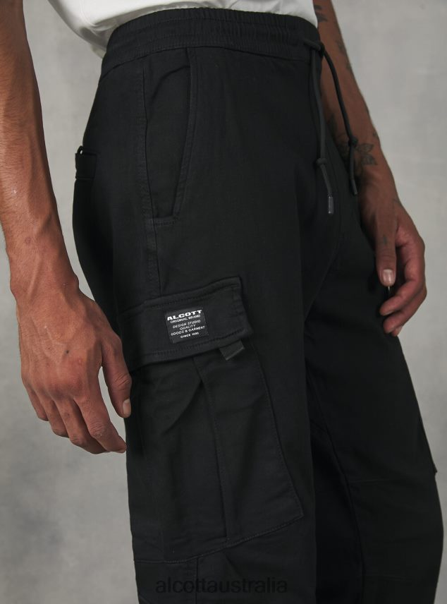 Jogger Trousers With Large Pockets Men 2TH4421017 KY1 KAKY DARK Alcott Clothing