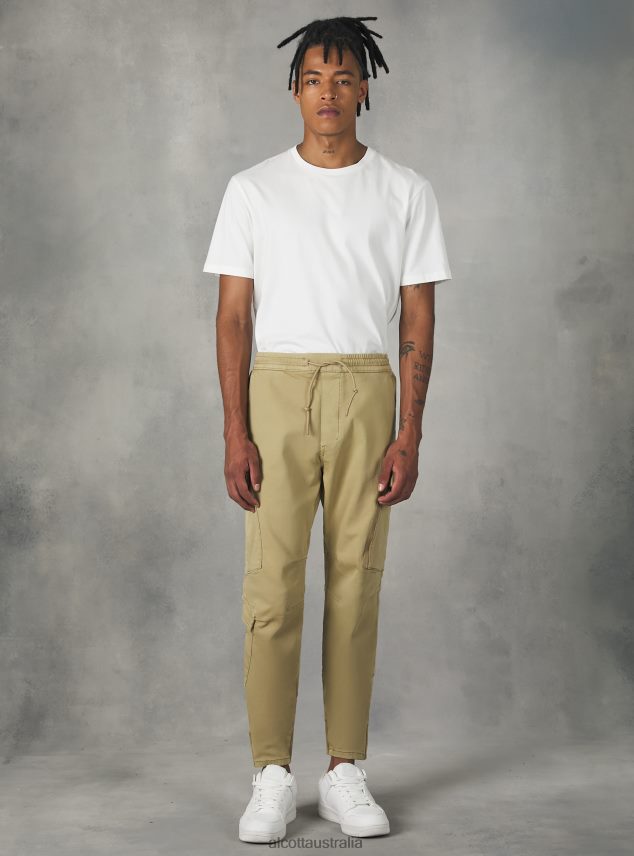 Jogger Trousers With Large Pockets Men 2TH4421173 KY1 KAKY DARK Alcott Clothing