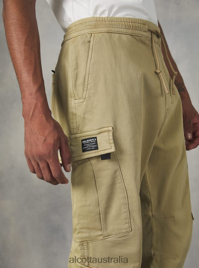 Jogger Trousers With Large Pockets Men 2TH4421173 KY1 KAKY DARK Alcott Clothing