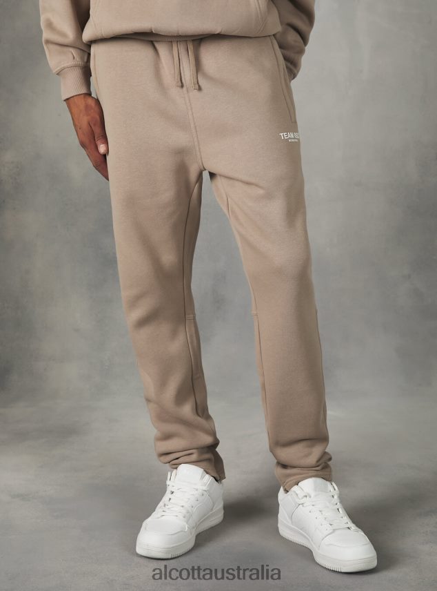 Jogger Trousers With Team 053 Print Men 2TH4421174 BG1 BEIGE DARK Alcott Clothing