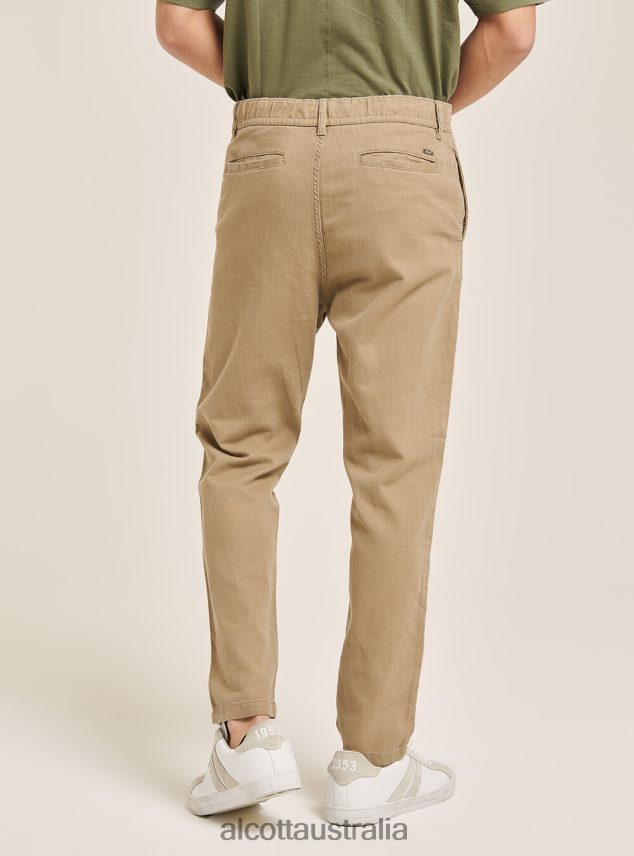 Linen Blend Lace-Up Pants Men 2TH4421072 C017 WHITE Alcott Clothing