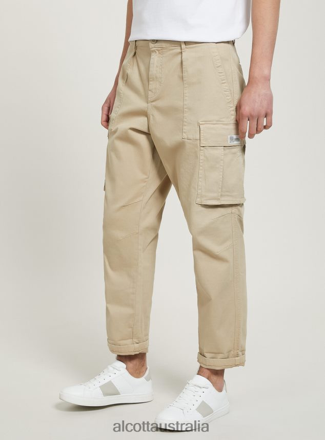 Pantaloni Cargo In Twill Stretch Men 2TH442697 GY2 GREY MEDIUM Alcott Clothing
