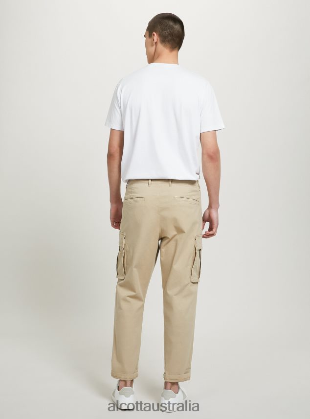 Pantaloni Cargo In Twill Stretch Men 2TH442697 GY2 GREY MEDIUM Alcott Clothing
