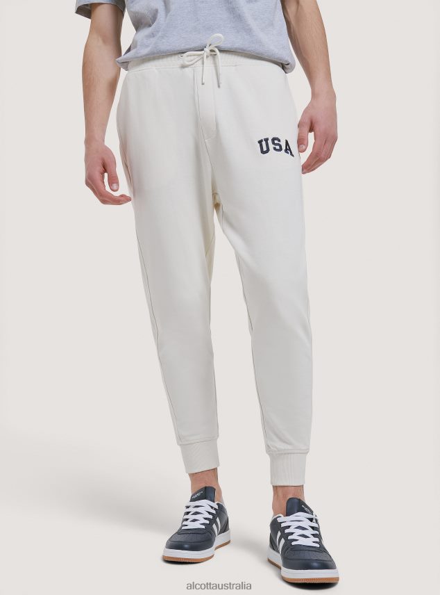 Plush Jogger Trousers Men 2TH442872 LIGHT GREY MELANGE Alcott Clothing