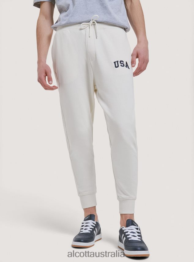 Plush Jogger Trousers Men 2TH442872 LIGHT GREY MELANGE Alcott Clothing