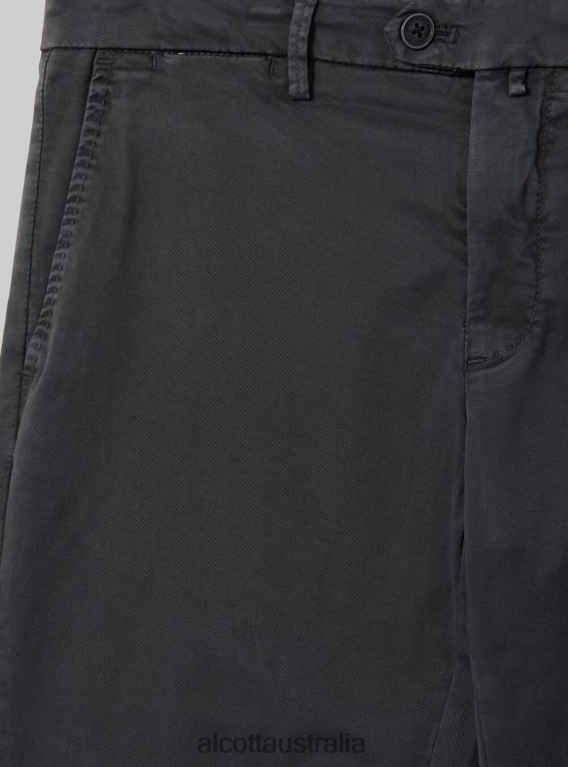 Stretch Cotton Twill Chinos Men 2TH4421156 C2201 BLUE Alcott Clothing