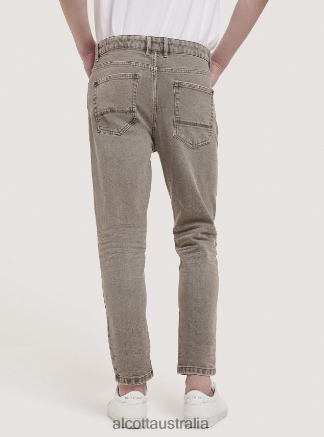 Stretch Twill Cotton Trousers Men 2TH4421119 BLACK Alcott Clothing