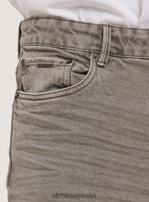 Stretch Twill Cotton Trousers Men 2TH4421119 BLACK Alcott Clothing