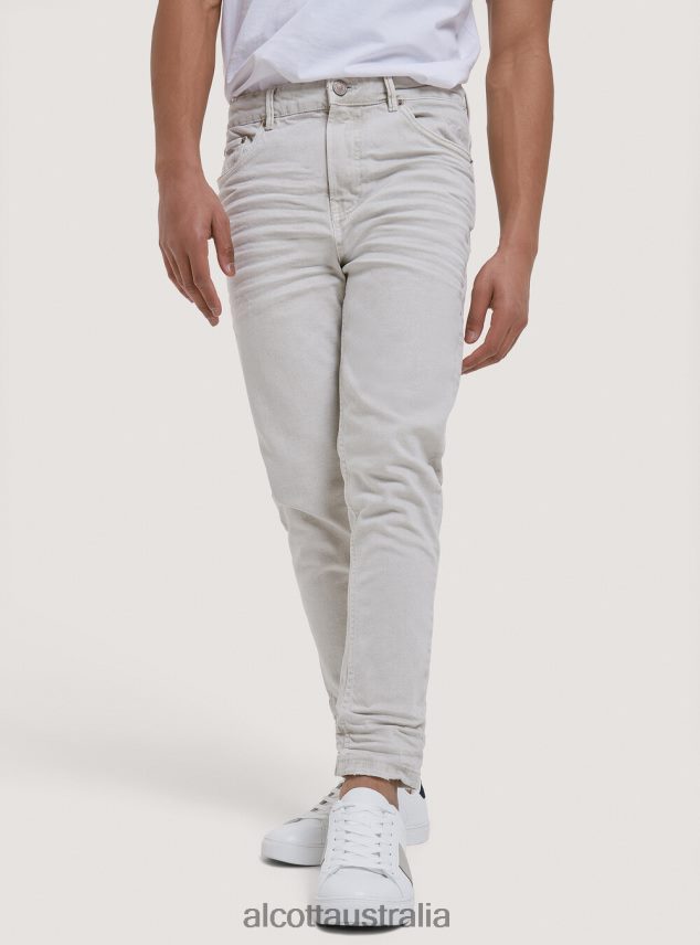 Stretch Twill Cotton Trousers Men 2TH4421191 BLACK Alcott Clothing