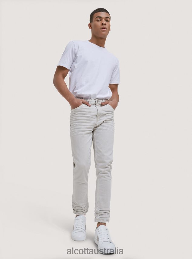 Stretch Twill Cotton Trousers Men 2TH4421191 BLACK Alcott Clothing