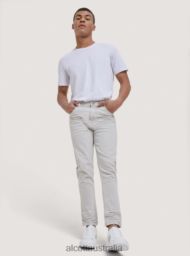 Stretch Twill Cotton Trousers Men 2TH4421191 BLACK Alcott Clothing