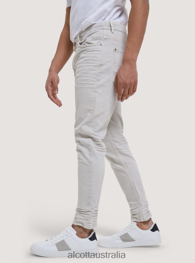 Stretch Twill Cotton Trousers Men 2TH4421191 BLACK Alcott Clothing