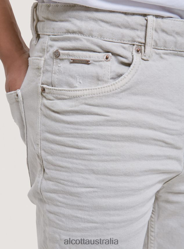 Stretch Twill Cotton Trousers Men 2TH4421191 BLACK Alcott Clothing