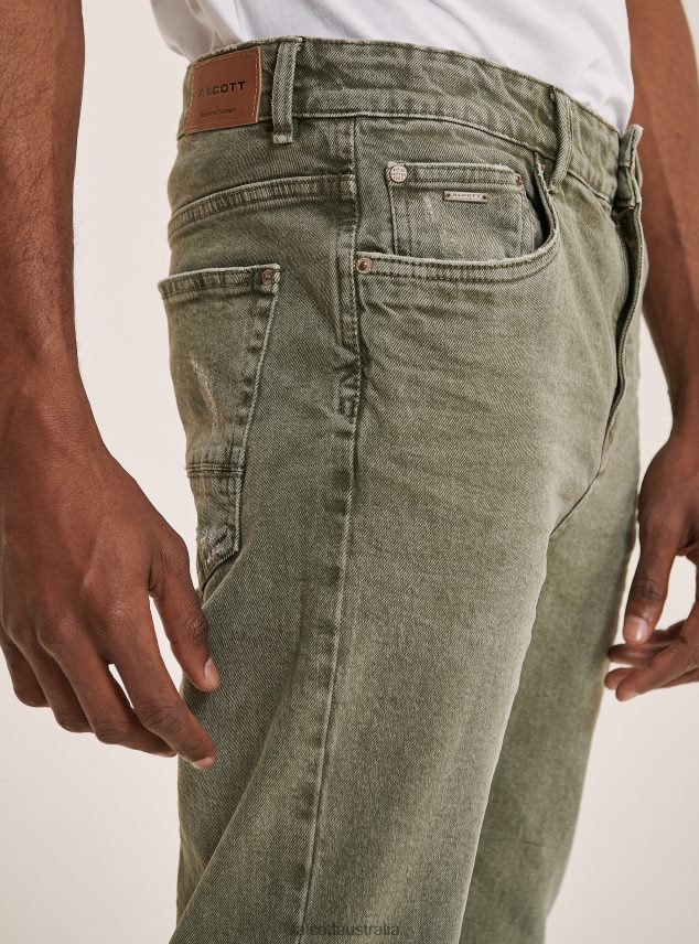 Stretch Twill Cotton Trousers Men 2TH442858 BLACK Alcott Clothing