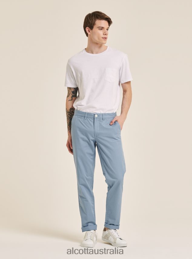 Twill Chinos Men 2TH4421066 C2222 NAVY Alcott Clothing