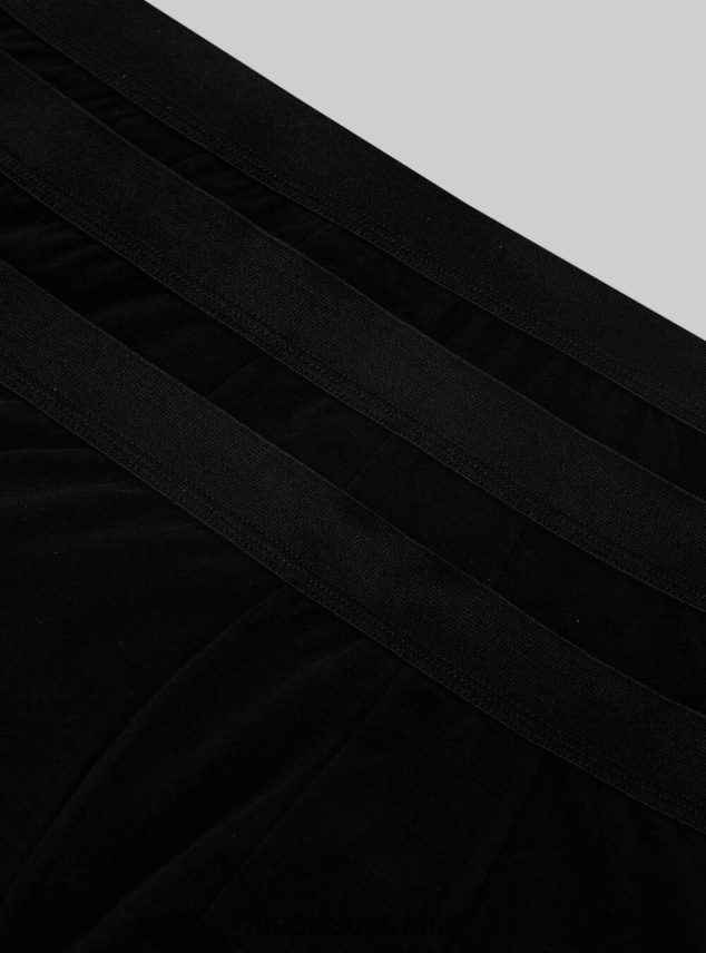 Set Of 3 Pairs Of Stretch Cotton Boxer Shorts Men 2TH442726 BK1/MGY2/MGY1 Alcott Clothing