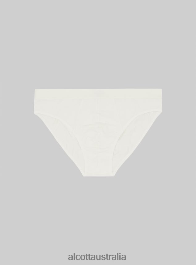 Set Of 3 Pairs Of Stretch Cotton Briefs Men 2TH4421127 BK1/MGY2/MGY1 Alcott Clothing