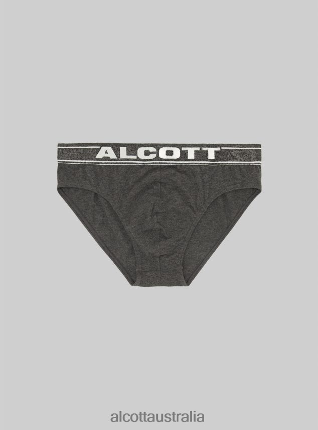 Stretch Cotton Briefs With Logo Men 2TH4421131 BK1 BLACK Alcott Clothing