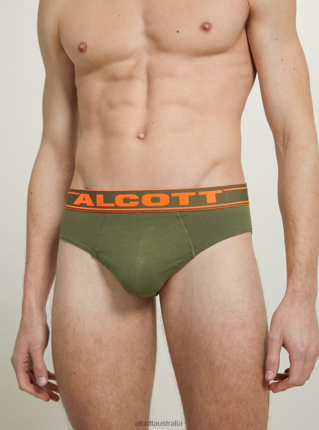 Stretch Cotton Briefs With Logo Men 2TH442840 BK1 BLACK Alcott Clothing