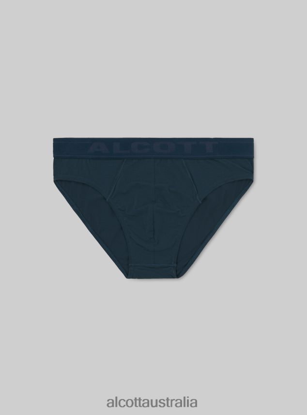 Stretch Cotton Briefs With Logo Men 2TH442916 BK1 BLACK Alcott Clothing