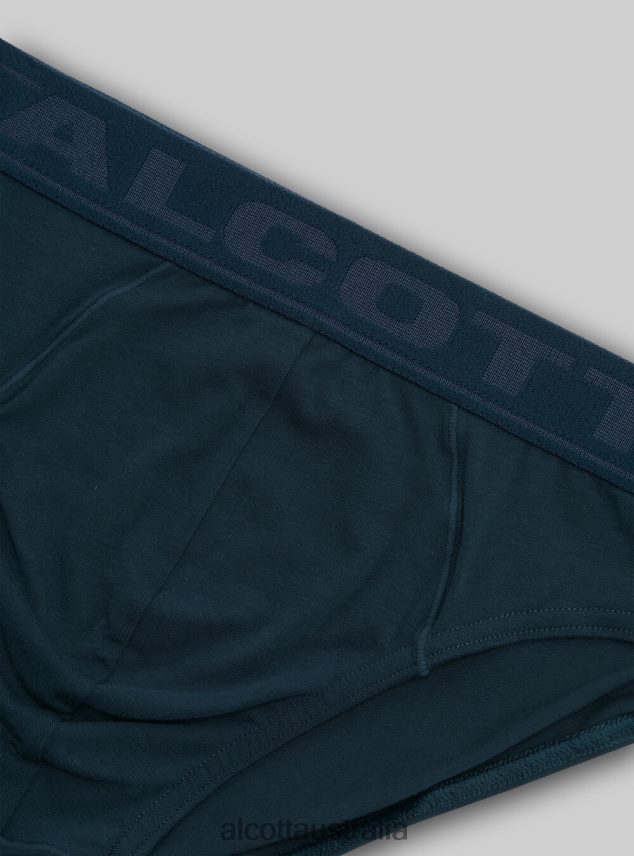 Stretch Cotton Briefs With Logo Men 2TH442916 BK1 BLACK Alcott Clothing