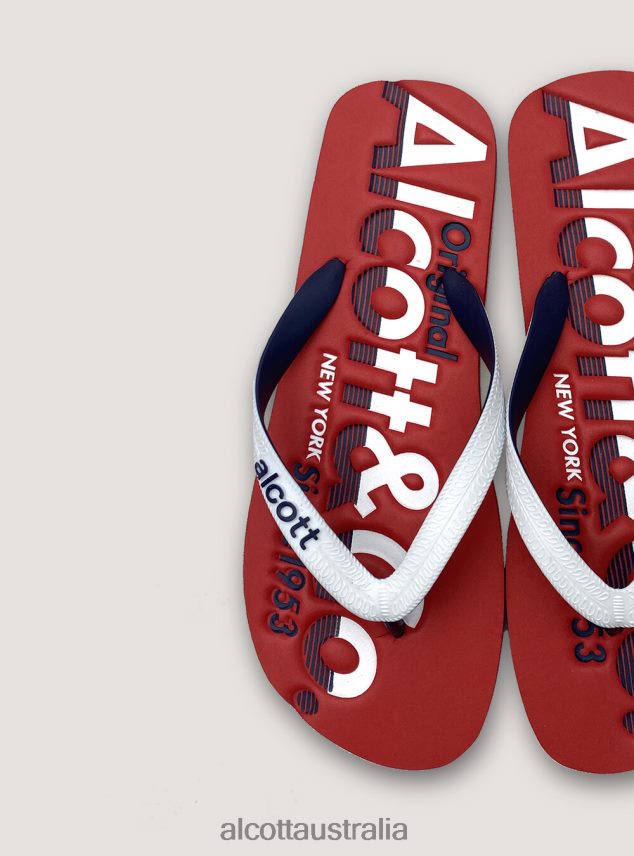 Flip-Flops With Logo Men 2TH4421112 BLUE NAVY Alcott Shoes