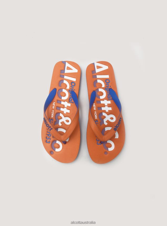 Flip-Flops With Logo Men 2TH442616 BLUE NAVY Alcott Shoes