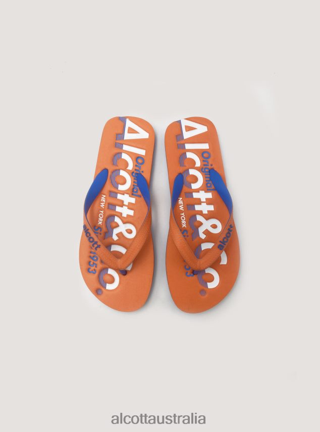 Flip-Flops With Logo Men 2TH442616 BLUE NAVY Alcott Shoes