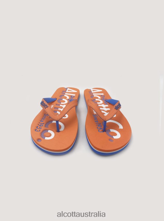 Flip-Flops With Logo Men 2TH442616 BLUE NAVY Alcott Shoes