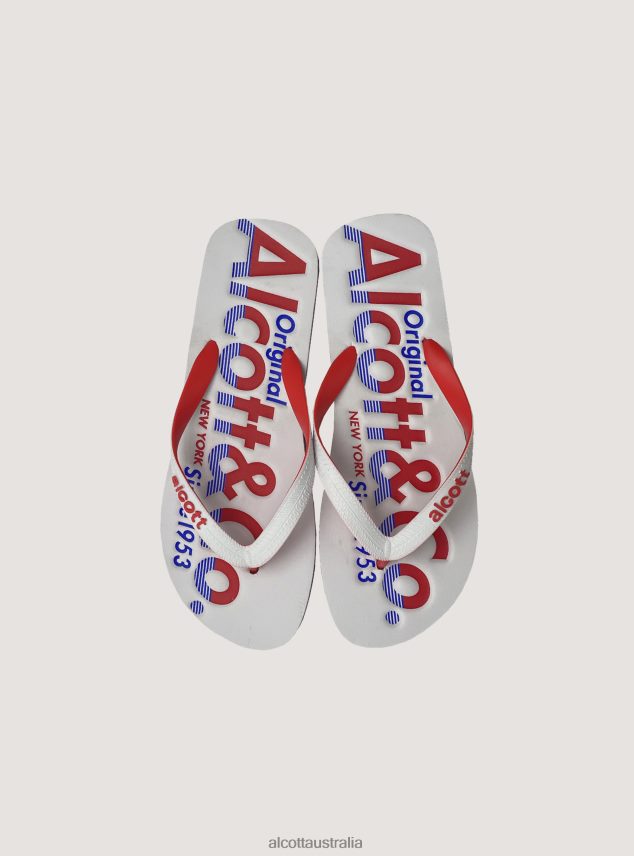 Flip-Flops With Logo Men 2TH442811 BLUE NAVY Alcott Shoes